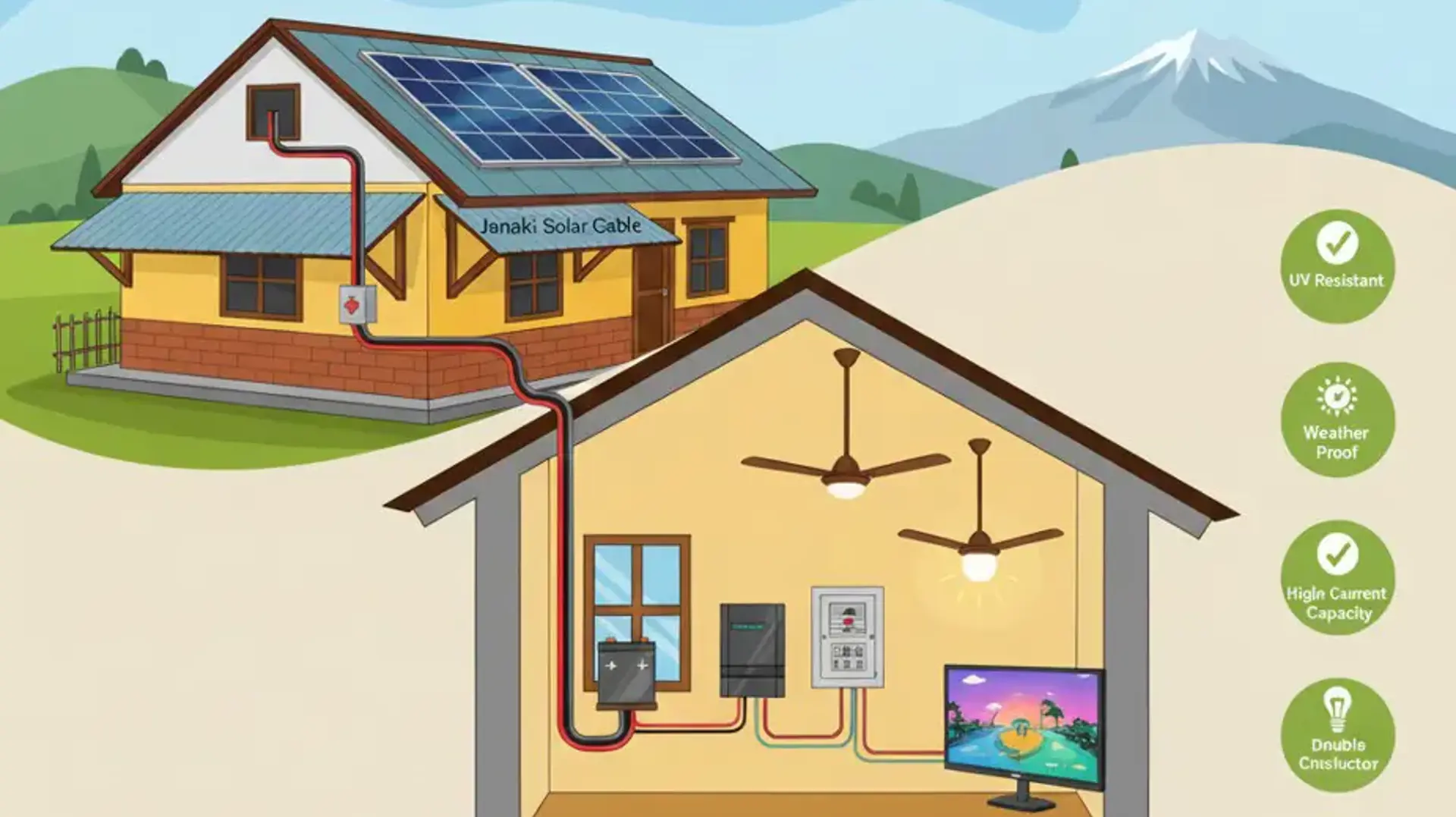 What are the uses of PV Solar Cables ?