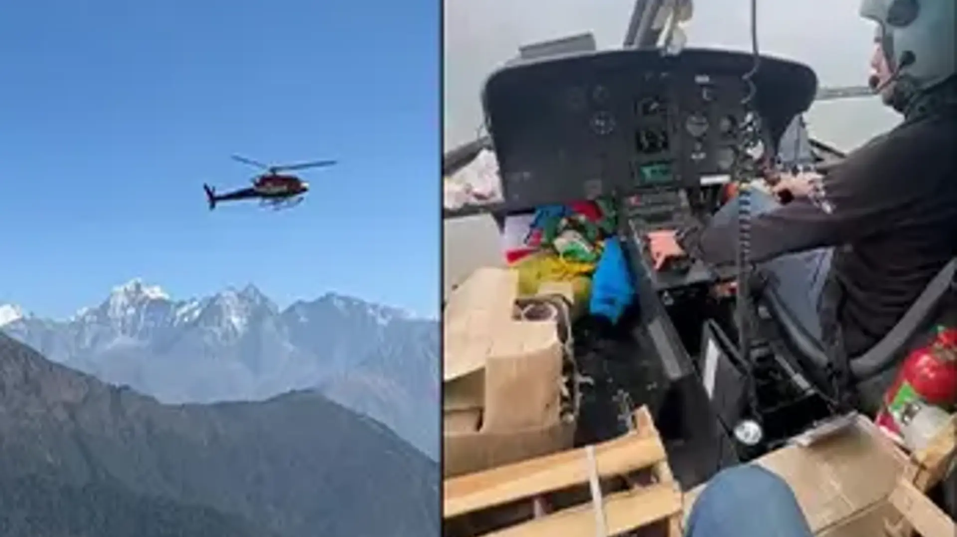 Heli Transport of Conductors to Solukhumbu